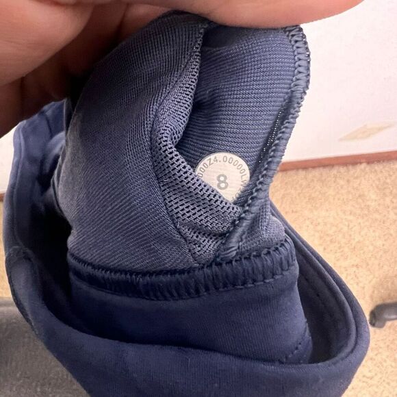 Lululemon Blue Tie Dye High Neckline Racerback Sports Bra - Picture 5 of 5